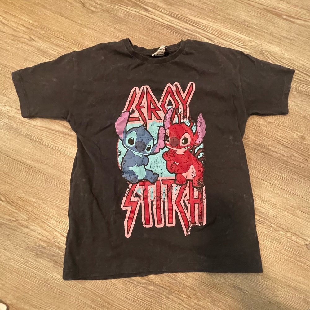 Disney Kids Black Lilo & Stitch T-Shirt